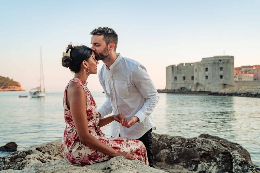 Having a time of your life with your love in Dubrovnik and a scenic background